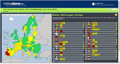 Desktop Screenshot of meteoalarm.info