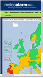 Mobile Screenshot of meteoalarm.info