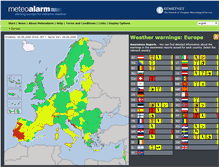 Tablet Screenshot of meteoalarm.eu